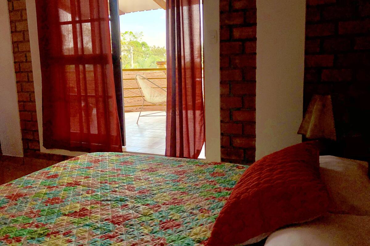 Habitación panorámica, 1 cama doble, no fumadores, vistas a la piscina | Vistas desde la habitación