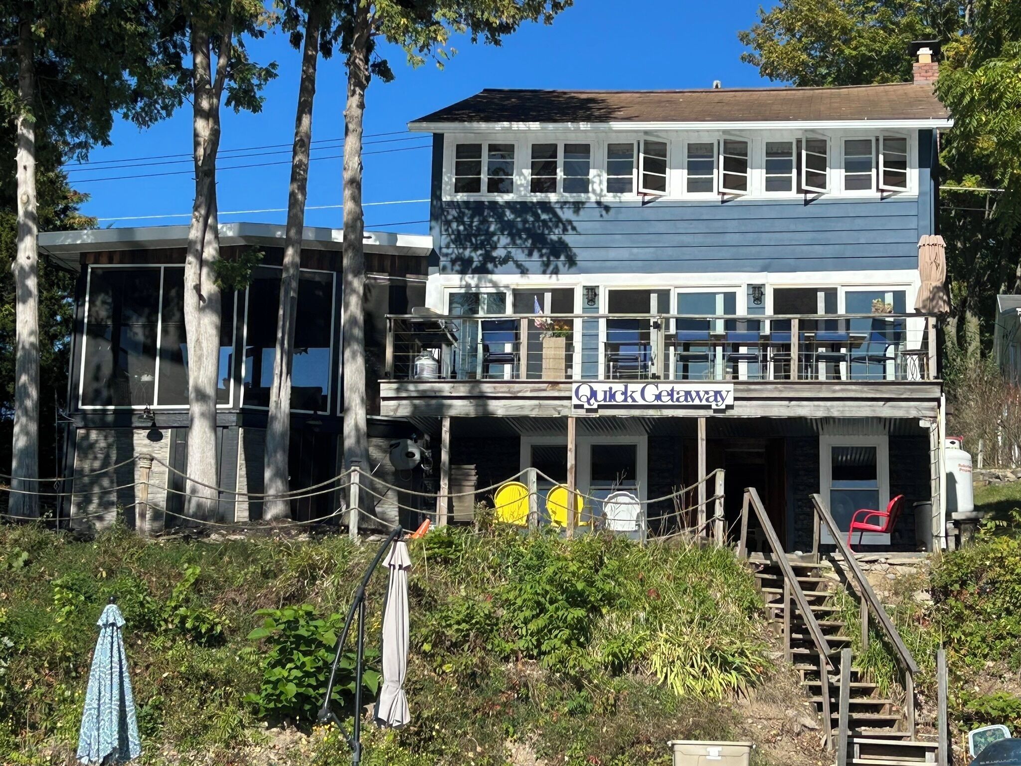 Lake side of house