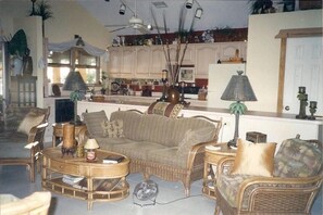 Smart TV, DVD player, books, video library