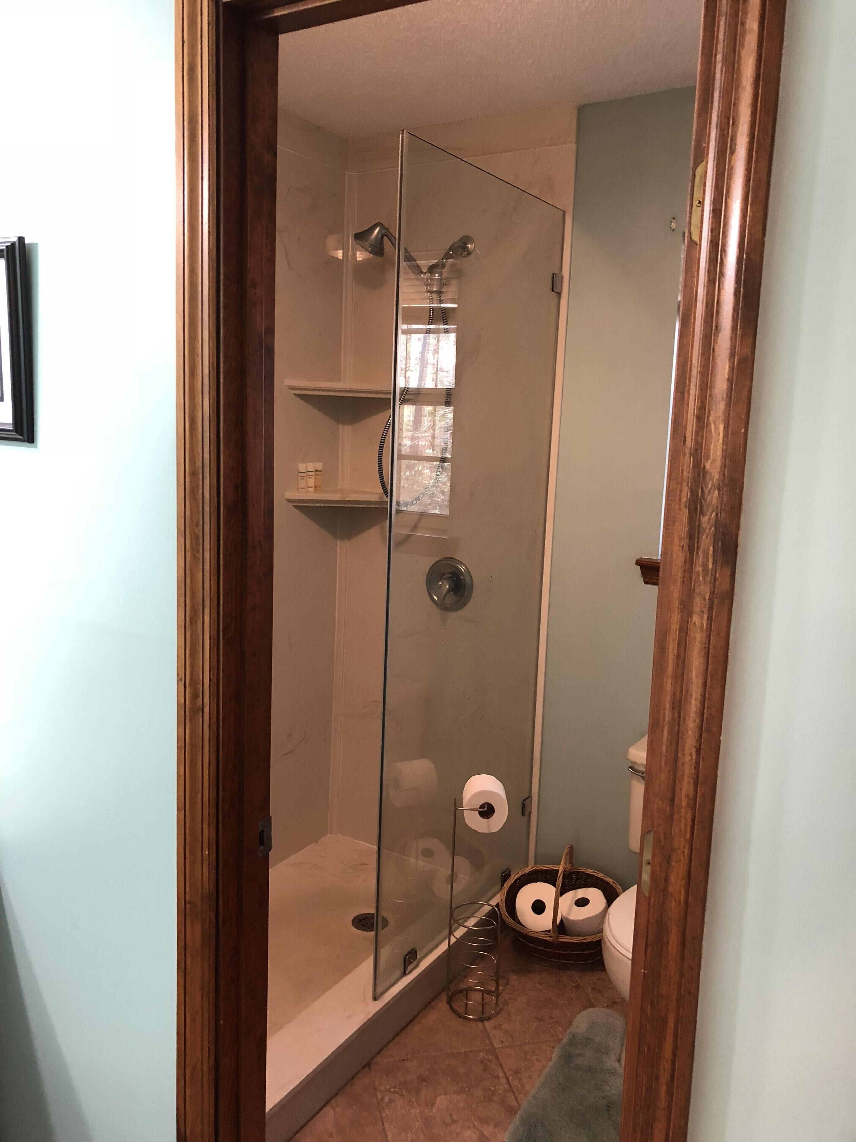 Hair dryer, towels