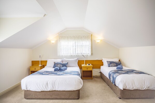 Room 24 Queen Bed and Single with Stairs Standard