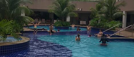 Indoor pool, outdoor pool