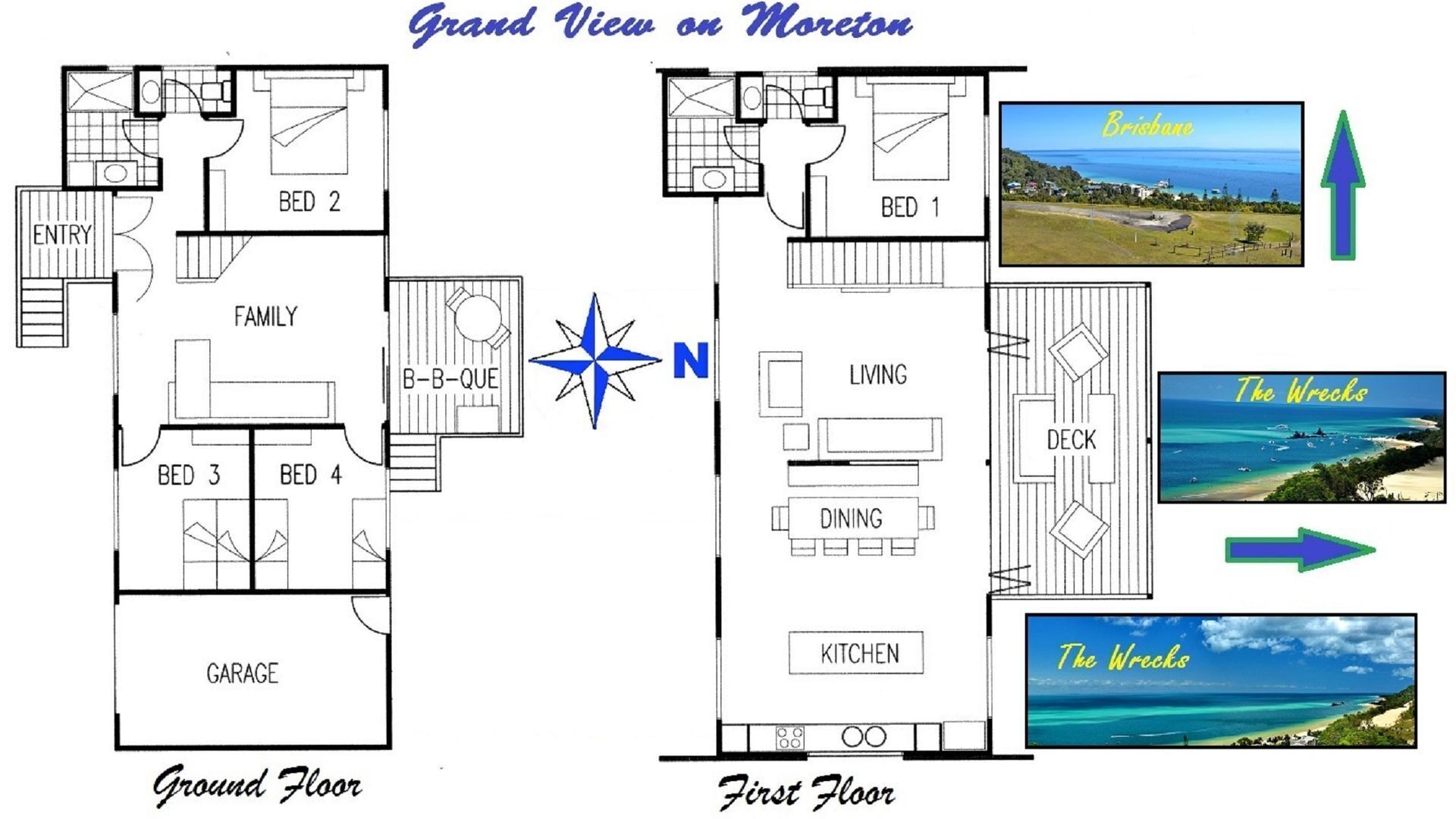 GRAND VIEW Stunning hilltop views. Plunge POOL. 4 bedrooms 6 adults/9 guests max — image 7