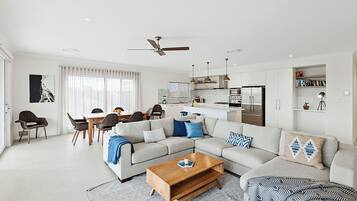 Smart TV, DVD player, books