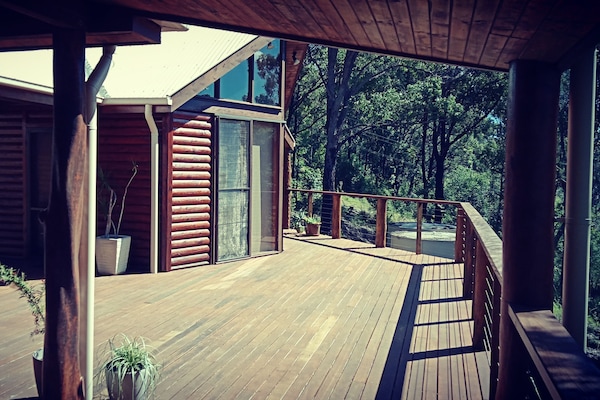 The front deck area