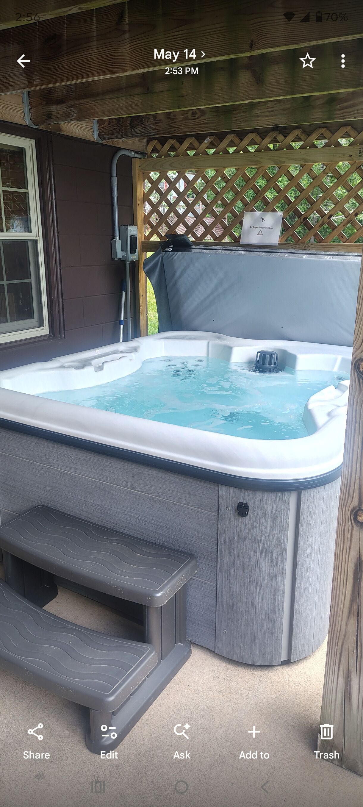 Bain à remous extérieur