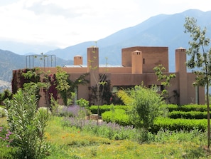 Part of the communal garden leading to Villa 7