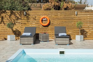 Outdoor pool - Villa Perla with Sea View (rhodes)