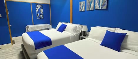 Premium bedding, Select Comfort beds, individually decorated