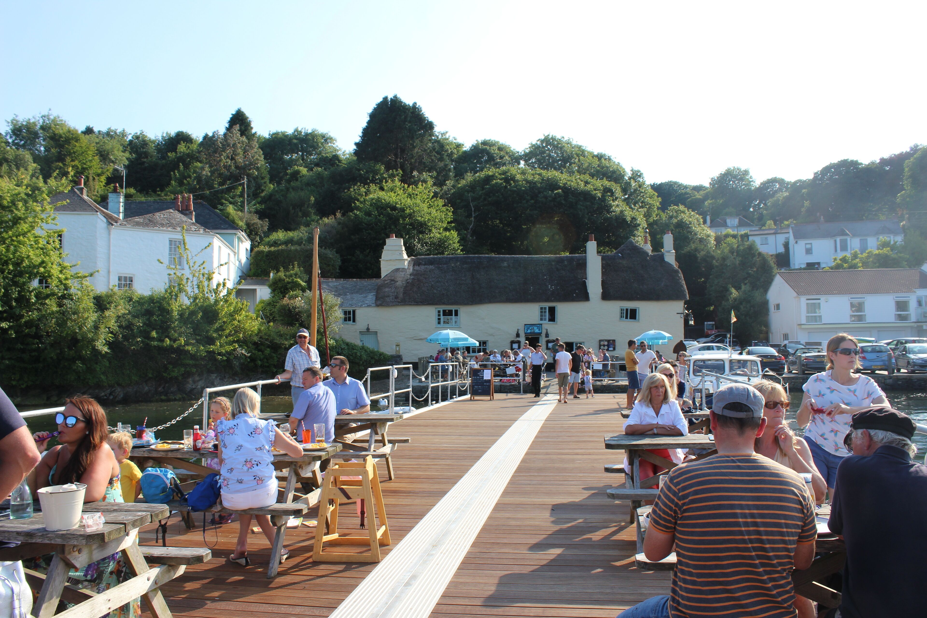 The jetty at Pandora Inn, a several-minute drive away