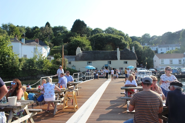 The jetty at Pandora Inn, a several-minute drive away