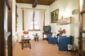 Fernseher, Kamin, Tischtennisplatte, Bücher