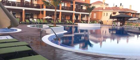 A heated pool