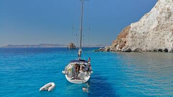 In Strandnähe, Liegestühle, Strandtücher