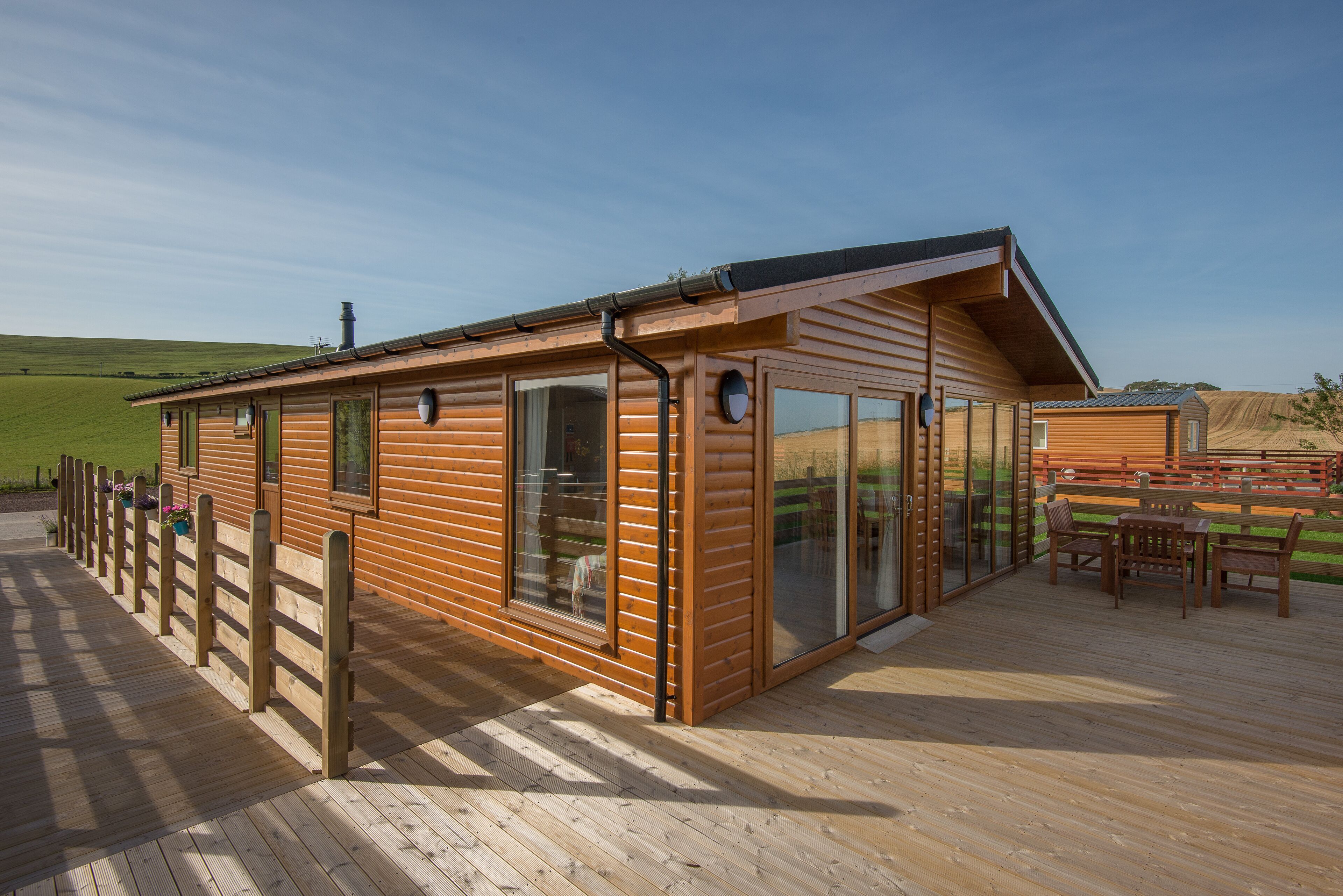 Beautiful chalet set in the heart of East Lothian's countryside.
