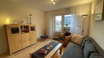 TV, DVD player, stereo