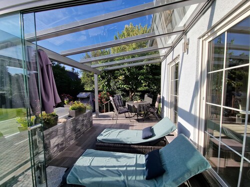 Idyllic vacation apartment with pool, whirlpool and sauna near Leipzig