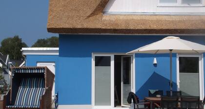 Reetkoje - thatched house with fireplace, sauna, WiFi - between Bodden and Baltic Sea