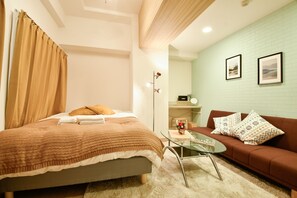 Twin Room | Free WiFi, bed sheets - City Street Inn 307 PH211 (Osaka)