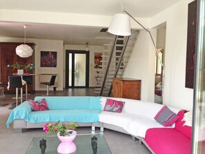 Télévision, cheminée, jeux vidéo, lecteur de DVD