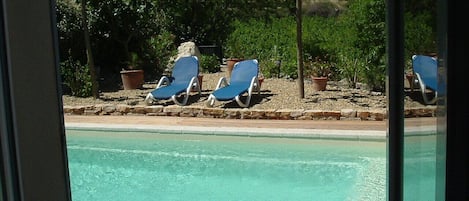 Piscine extérieure, piscine chauffée