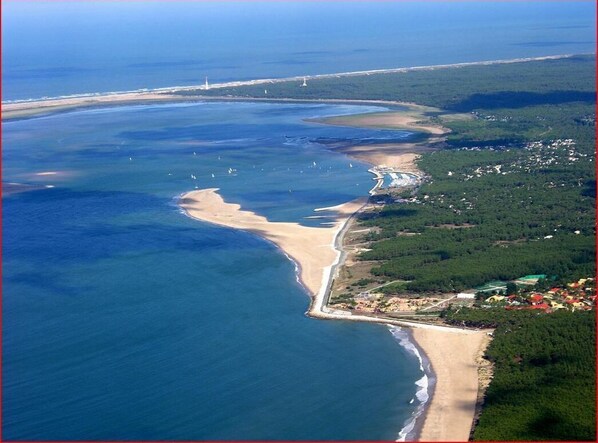 Vlak bij het strand