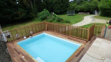 Piscine extérieure, piscine chauffée
