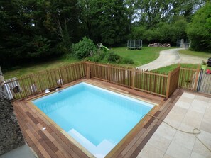 Piscine extérieure, piscine chauffée
