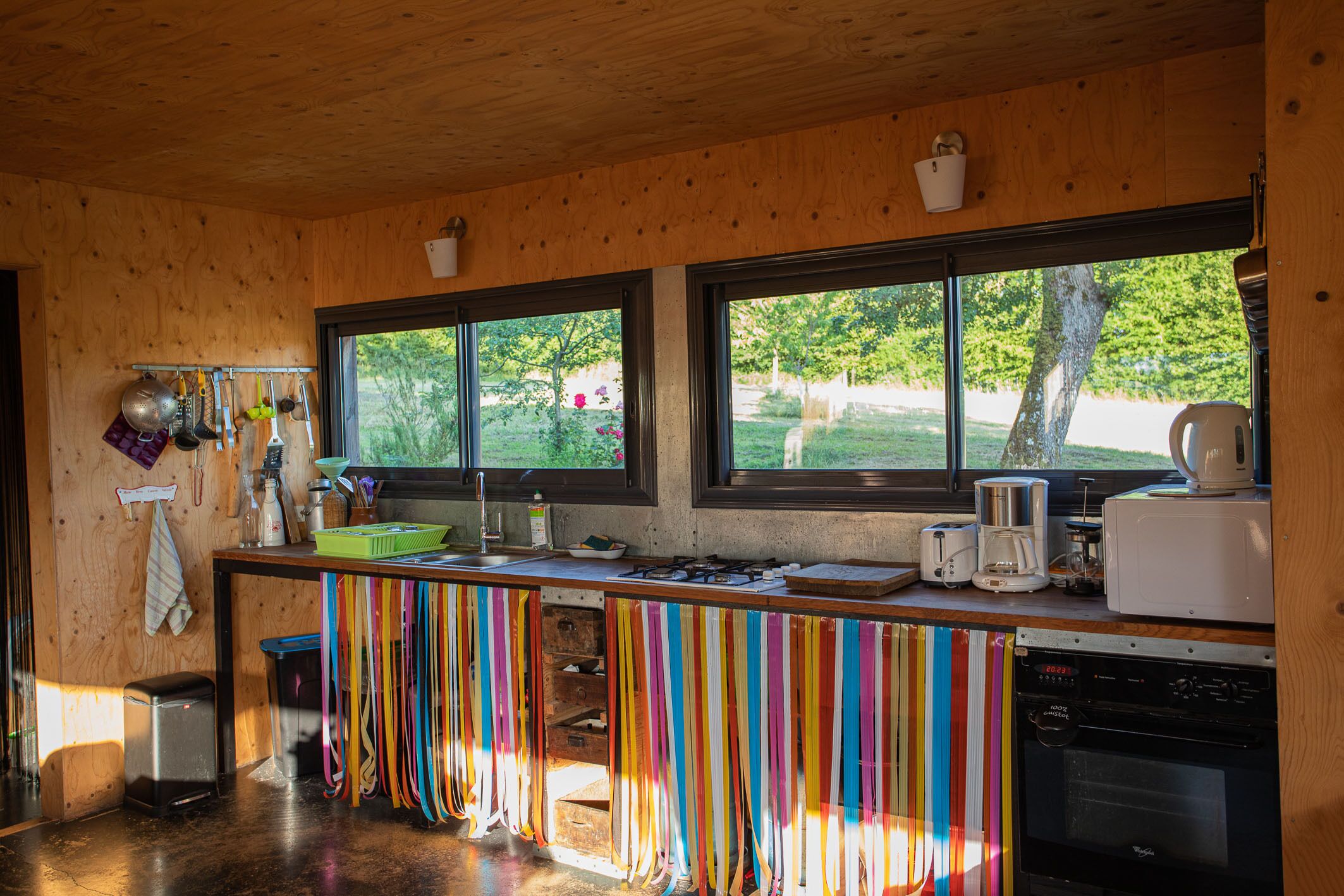In the Normandy countryside, charming wooden architect's house.