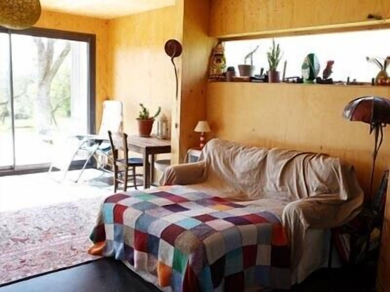 In the Normandy countryside, charming wooden architect's house.