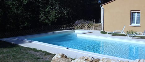 A heated pool