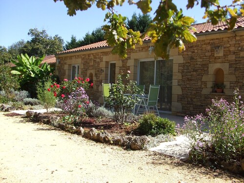Quiet bungalow - private heated pool 5 mins from SARLAT 