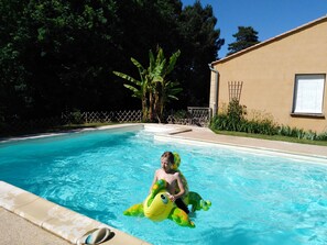 A heated pool