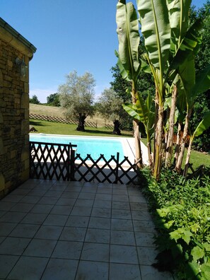 A heated pool