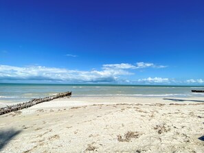 En la playa 
