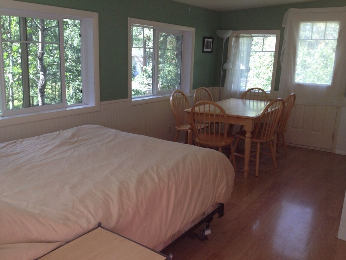 In town deep woods seclusion, 2br+sleeping loft