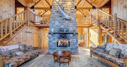 Tilava 8BD / 7BA hirsitalo Beltzville-järvellä Southern Poconosissa - NO PROM
