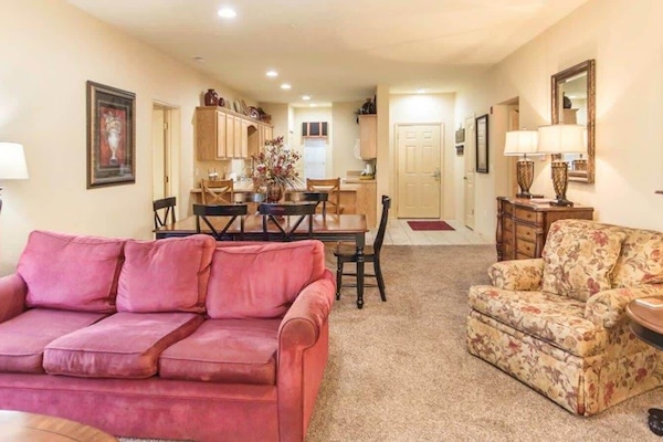 Family-friendly open floor plan.