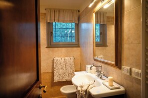 Combined shower/bathtub, hair dryer, bidet, towels - Experience The Tuscan Lifestyle at Casa Alina. (Montespertoli)