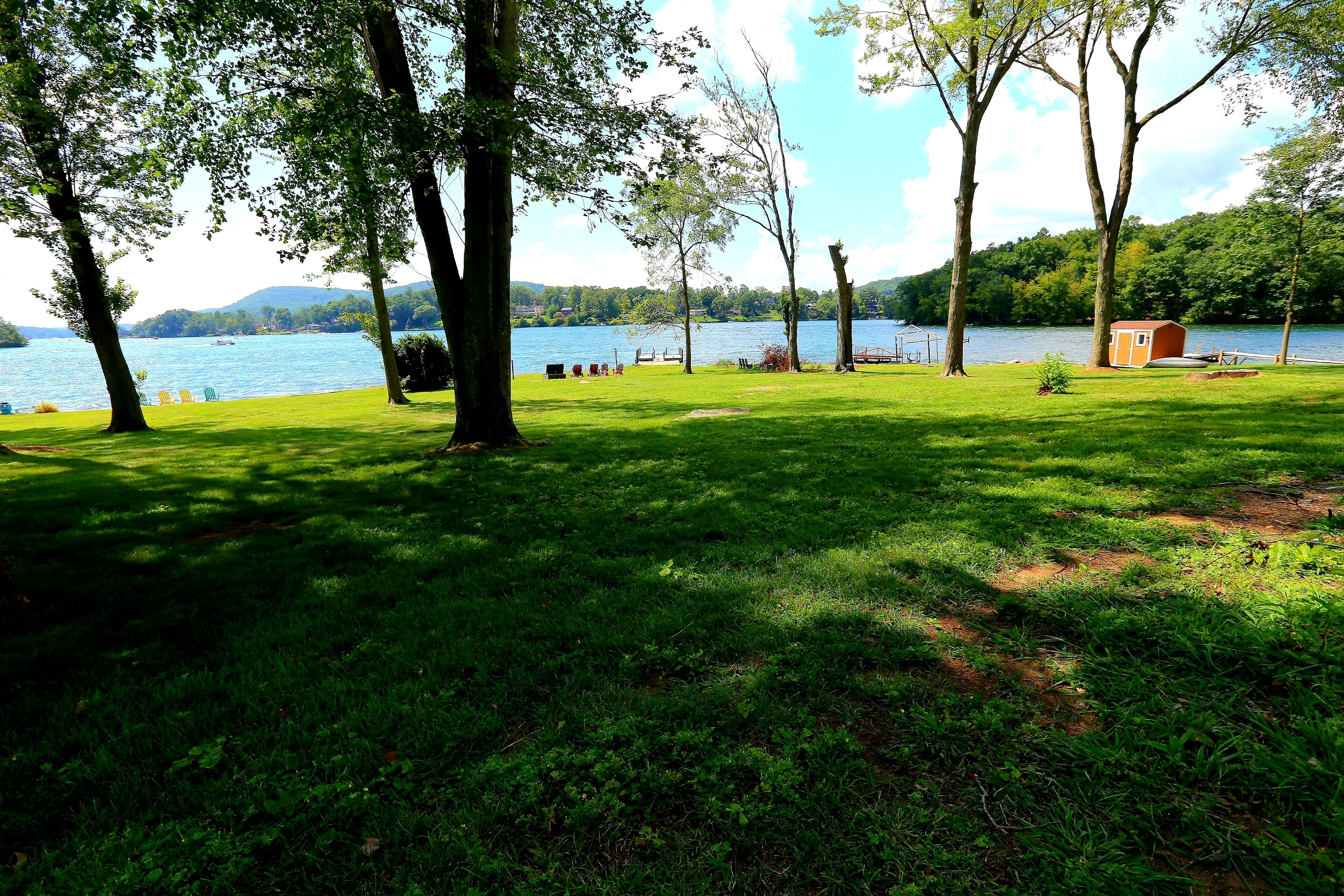 Level, Direct Lakefront, Expansive Western Views, Beach On Candlewood Lake 