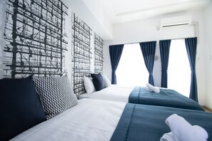 Twin Room | Free WiFi, bed sheets - City Street Inn 508 PH213 (Osaka)