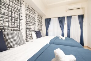 Twin Room | Free WiFi, bed sheets - City Street Inn 508 PH213 (Osaka)