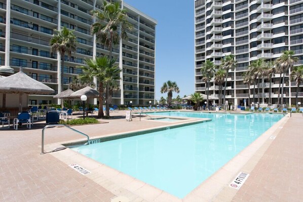 A heated pool