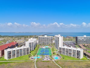 Exterior - Cozy Oceanfront Condo w/ Resort Pools, Hot Tubs, Tennis Courts & More! (South Padre Island)
