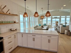 Interior - Best Views on the Island! Oceanfront, Sunsets, Boat dock, Elevator, pool, fish! (Topsail Beach)