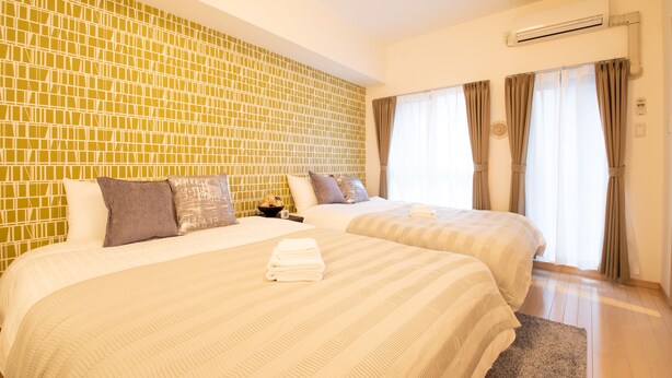 Chambre avec lits jumeaux | Wi-Fi gratuit, draps fournis