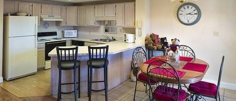 Condo, 3 Bedrooms | Private kitchen | Fridge, coffee/tea maker