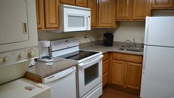 Condo, 2 Bedrooms | Private kitchen | Fridge, coffee/tea maker