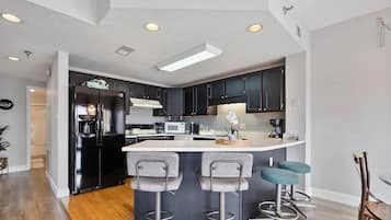 Condo, 3 Bedrooms | Private kitchen | Fridge, microwave, dishwasher, coffee/tea maker