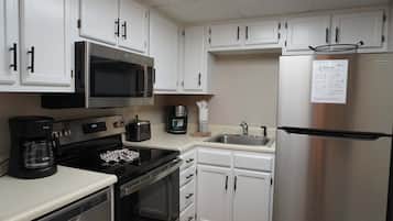 Condo, 2 Bedrooms | Private kitchen | Fridge, microwave, coffee/tea maker